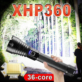 XHP360 Led Flashlight 26650 Rechargeable Torch Usb Powerful Tactical-TI00762-Veeddydropshipping